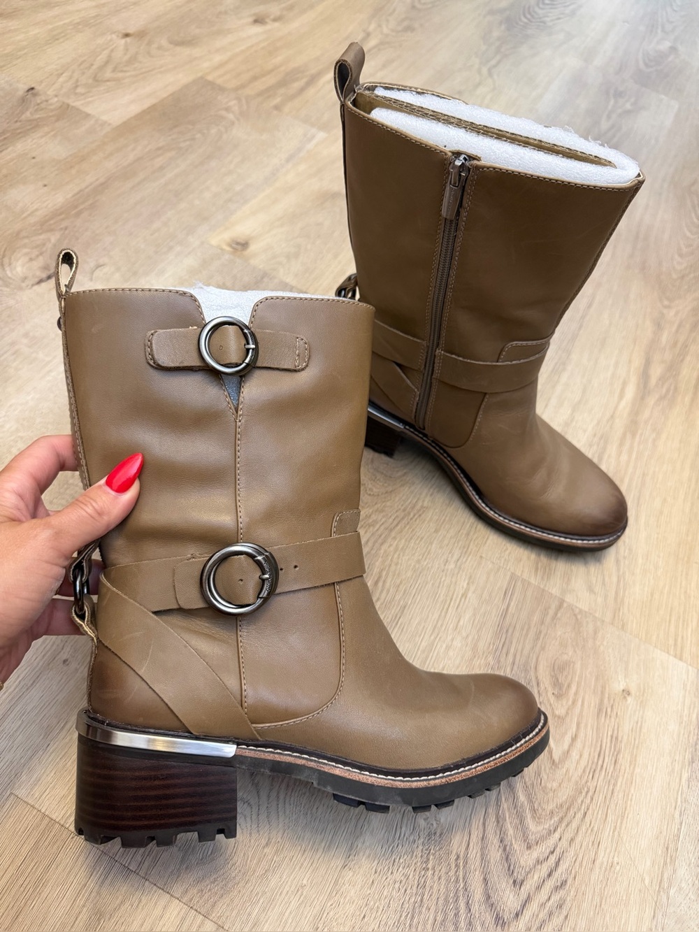 Vince Camuto Kerivini Tuscan Taupe Boots
